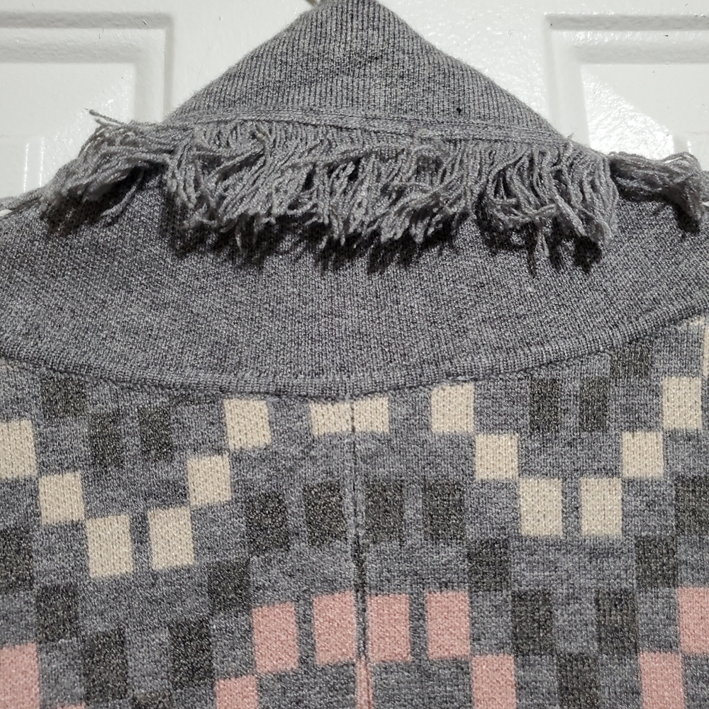 Thml Fringe Trim Open Cardigan - image 8